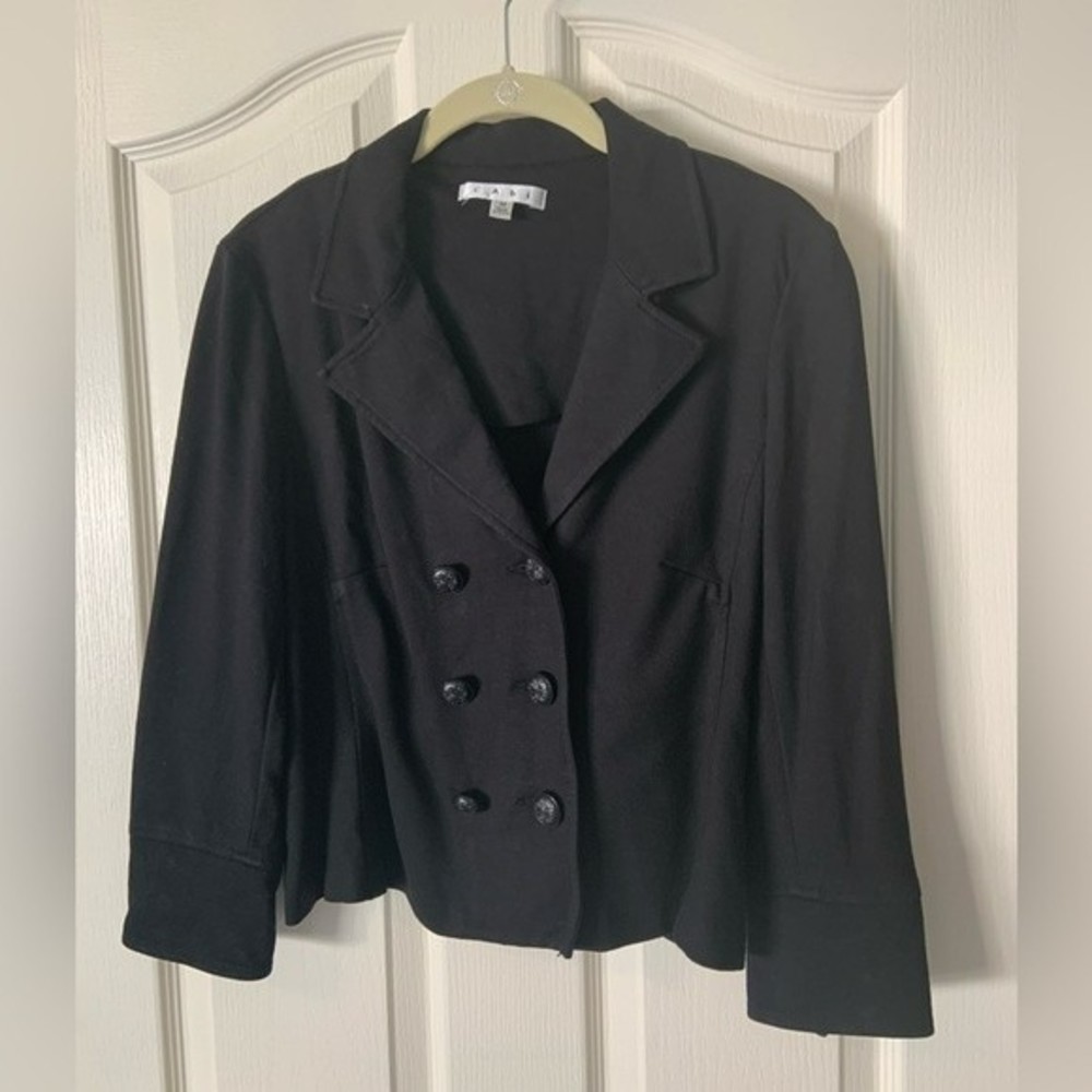 Cabi black blazer jacket double breasted size Medium